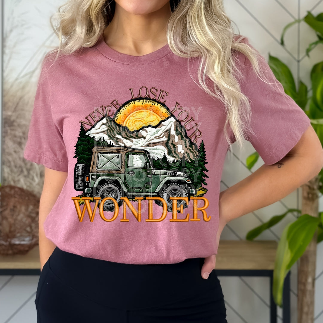 Never Lose Your Wonder - DTF TRANSFER CST & TED JEEP COLLAB)