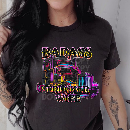 Basa$$ Trucker Wife - DTF TRANSFER (DDV)