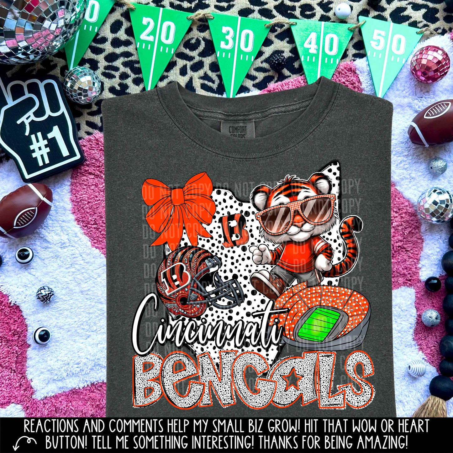 Cincinnati Bengals - DTF TRANSFER (states with mascot) CCDD