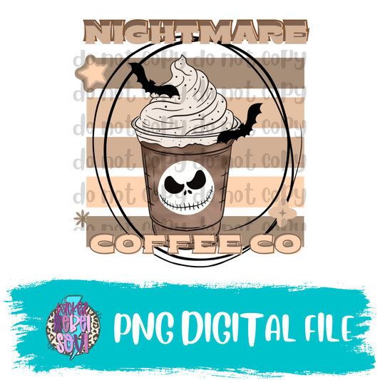 NIGHTMARE COFFEE CO : DIGITAL DOWNLOAD PNG