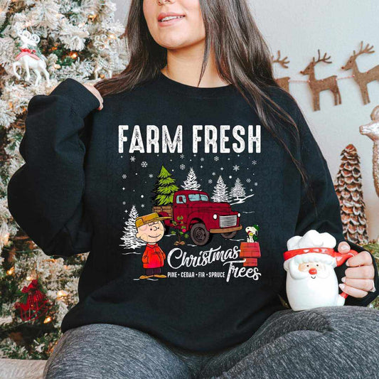 CB Farm fresh Christmas Trees WHITE - DTF TRANSFER (SSDa)