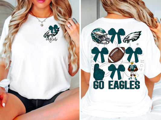 Eagles - DTF TRANSFER - Sports Bows drop (FDC)