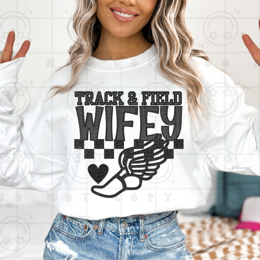 Track and field Wifey-DTF TRANSFER (HWD/F25)