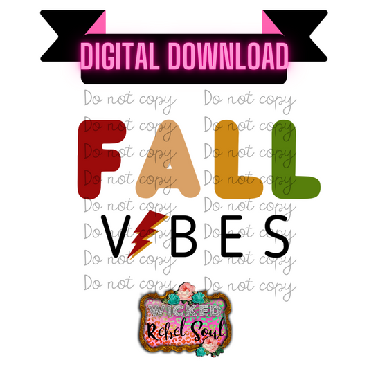 Fall Vibes Lightening PNG