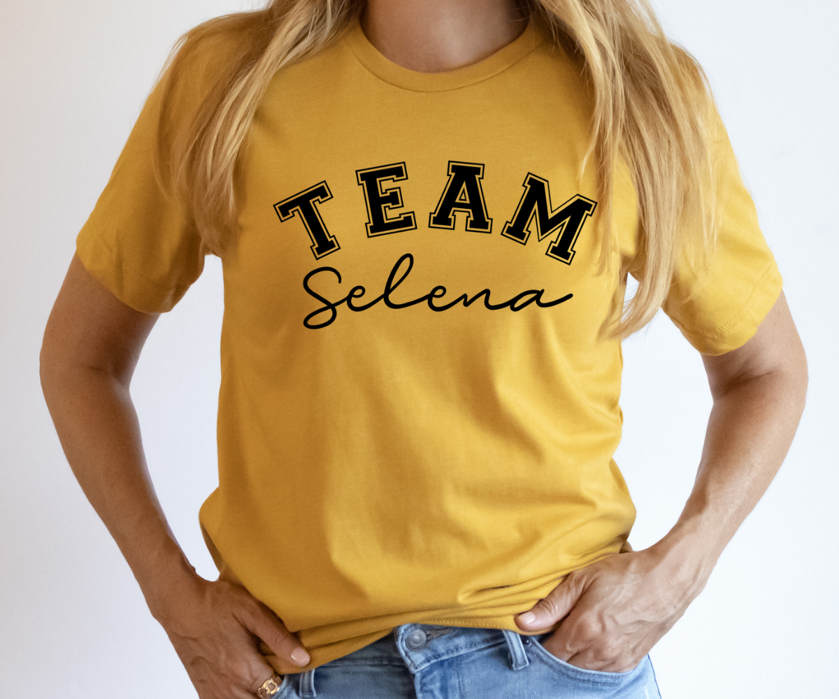 Team Selena BLACK TRANSFER ONLY