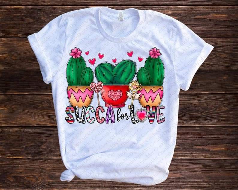 Succa for Love succulents TRANSFER ONLY