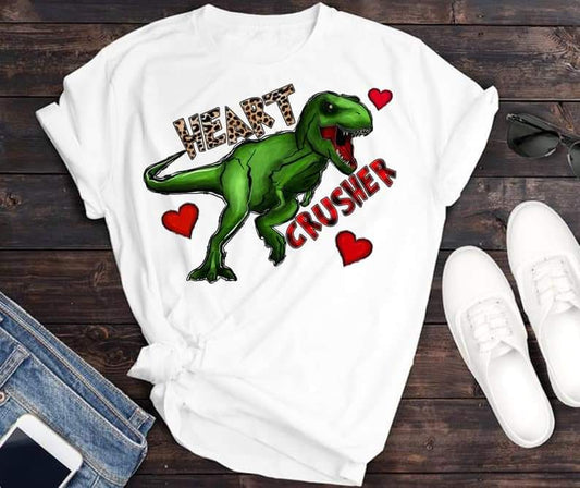 Heart crusher Trex dinosaur TRANSFER ONLY