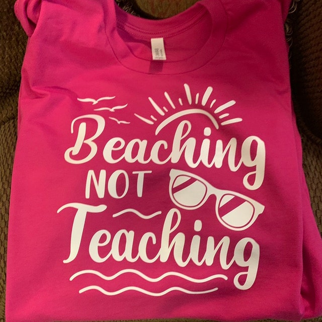 Beaching not teaching WHITE TRANSFER ONLY