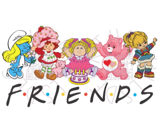 80s baby cartoon friends TRANSFER ONLY