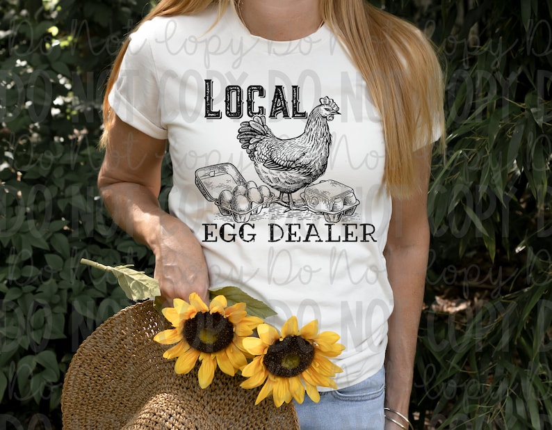 Local egg dealer with chicken BLACK TRANSFER ONLY