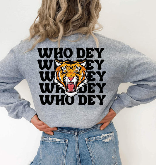 Who Dey Tigers TRANSFER ONLY